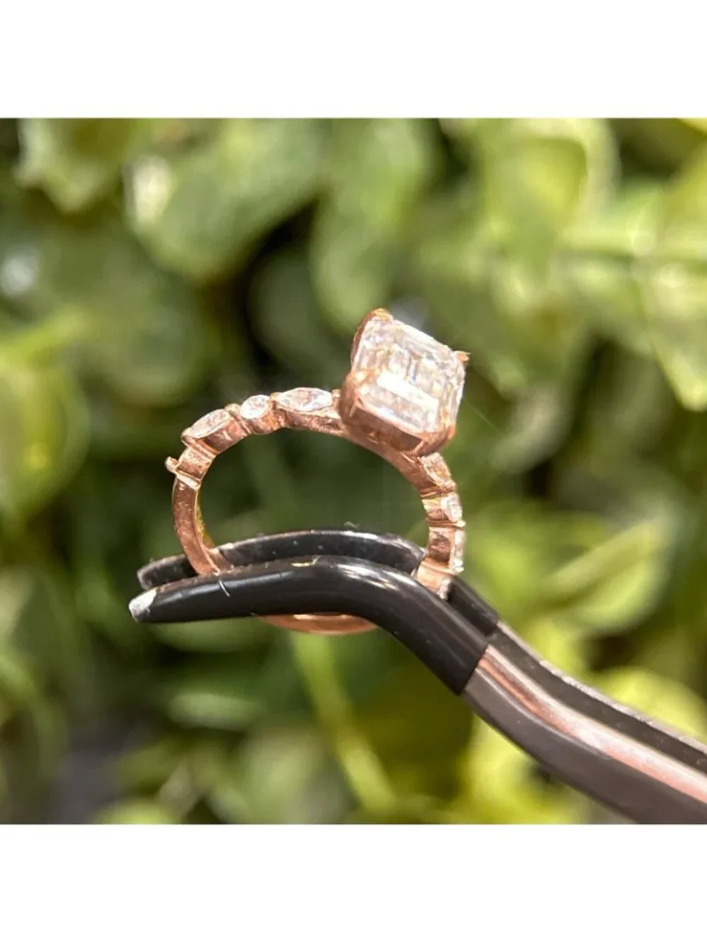 14K‎ Rose Gold Moissanite Ring